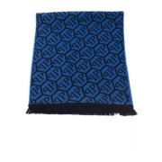 Chique Monogram Sjaal Philipp Plein , Blue , Heren