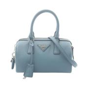 Pre-owned Leather prada-bags Prada Vintage , Blue , Dames