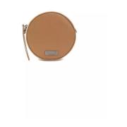 Leren Crossbody Tas Pompei Donatella , Brown , Dames