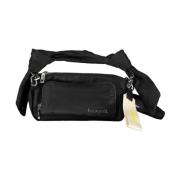 Stijlvolle Polyester Handtas met Zakken Desigual , Black , Dames