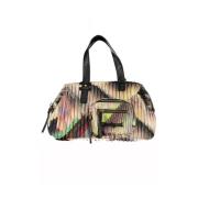 Zwarte handtas met meerdere zakken Desigual , Multicolor , Dames