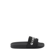 Logo Slippers Givenchy , Black , Dames