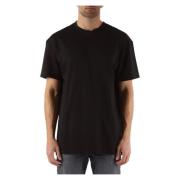 Oversize Katoenen T-shirt Calvin Klein Jeans , Black , Heren
