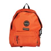 Orange Cotton Backpack with Adjustable Straps Napapijri , Orange , Her...