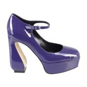 Elegant Patent Leather Shoes Sergio Rossi , Purple , Dames