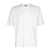 Korte Mouw T-shirt Ten C , White , Heren
