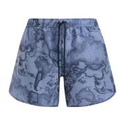 Geo Color Denim Korte Boxer Alviero Martini 1a Classe , Blue , Heren