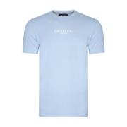 Korte Mouw Tee Mandrio Stijl Cavallaro , Blue , Heren