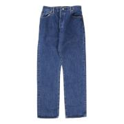 Vintage 90s Losse Denim Jeans Re/Done , Blue , Dames