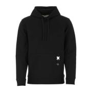 Zwarte stretch viscose blend sweatshirt 1017 Alyx 9SM , Black , Heren