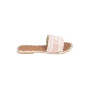 Gekralde resortslippers De Siena , Pink , Dames