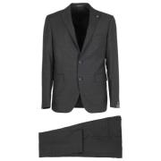 Single Breasted Suits Tagliatore , Gray , Heren