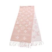 Pre-owned Wool scarves Louis Vuitton Vintage , Pink , Dames