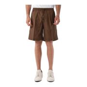 Fresco Wool Bermuda Shorts Briglia , Gray , Heren