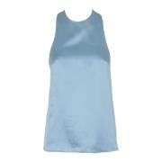 Zijden Tanktop Loulou Studio , Blue , Dames