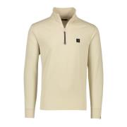 Beige Half Zip Sweater Butcher of Blue , Beige , Heren