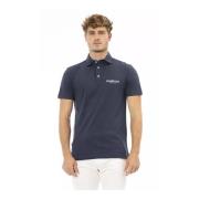 Blauw Geborduurd Logo Polo Shirt Baldinini , Blue , Heren