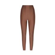 Intense Roest Nylon Leggings Elastische Taille Andamane , Brown , Dame...