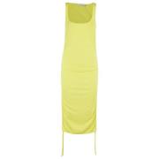 Ribbed Dress Amen , Yellow , Dames