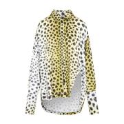 Gele Animalier Kota Shirt The Attico , Multicolor , Dames