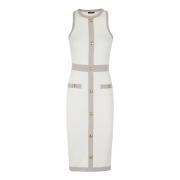 Gebreide Jurk Elisabetta Franchi , White , Dames