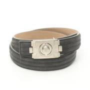 Pre-owned Suede belts Chanel Vintage , Gray , Dames