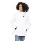 Metal Monogram Short Down Jacket Baldinini , White , Dames