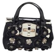 Pre-owned Canvas handbags Miu Miu Pre-owned , Black , Dames