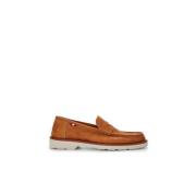 Multicolor Suede Slip-On Loafers Bally , Brown , Heren
