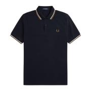 Slim Fit Twin Tipped Polo Fred Perry , Blue , Heren