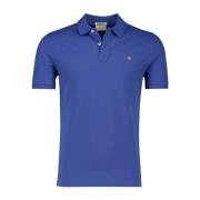 Blauw poloshirt korte mouw regular fit Gant , Blue , Heren