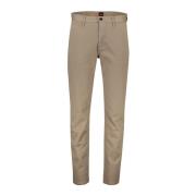 Bruine Chino Tapered Fit Broek Hugo Boss , Brown , Heren