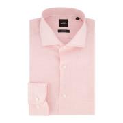 Roze Slim Fit Business Overhemd Hugo Boss , Pink , Heren
