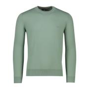 Groene Ronde Hals Trui Hugo Boss , Green , Heren