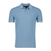 Blauwe Polo Met Korte Mouwen Hugo Boss , Blue , Heren