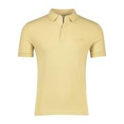 Korte Mouw Camel Polo Shirt Regular Fit Lacoste , Beige , Heren