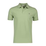 Groene polo met korte mouwen regular fit Gant , Green , Heren