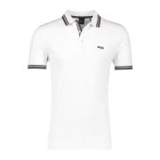 Witte Polo Shirt met Korte Mouwen Hugo Boss , White , Heren