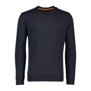 Donkerblauwe Ronde Hals Trui Hugo Boss , Blue , Heren