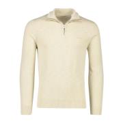 Beige Half Zip Sweater Gant , Beige , Heren