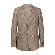 Beige Leren Laarzen Wyatt Jodhpur Gucci , Beige , Heren