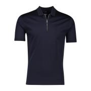 Donkerblauw poloshirt korte mouw Hugo Boss , Blue , Heren