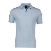 Korte mouw lichtblauwe poloshirt Hugo Boss , Blue , Heren