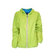 Nylon capuchonjas contrastvoering Invicta , Green , Heren