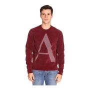 Luxe Chenille Sweater Armani Exchange , Red , Heren