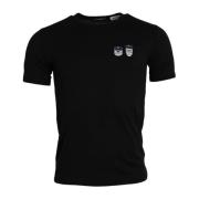 Katoenen Crew Neck T-shirt Dolce & Gabbana , Black , Heren