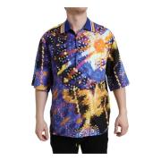 Multicolor Luminary Print Polo Shirt Dolce & Gabbana , Multicolor , He...
