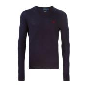 Hunter Navy Merino Wool Sweater Ralph Lauren , Blue , Heren