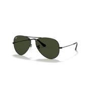 Aviator Metal Zonnebril - Iconische Stijl Ray-Ban , Black , Unisex