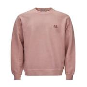 Katoenen Crew Neck Sweater C.p. Company , Pink , Heren